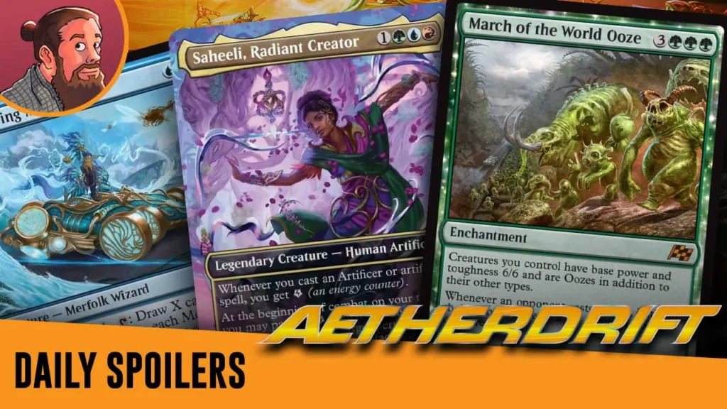 Aetherdrift Spoilers — January 23 | Mythic Ooze Enchantment and Living Energy Commander Deck!