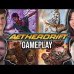 Aetherdrift Precon Gameplay! | Saheeli vs Temmet vs Far Fortune vs Redshift | Deckmasters #1