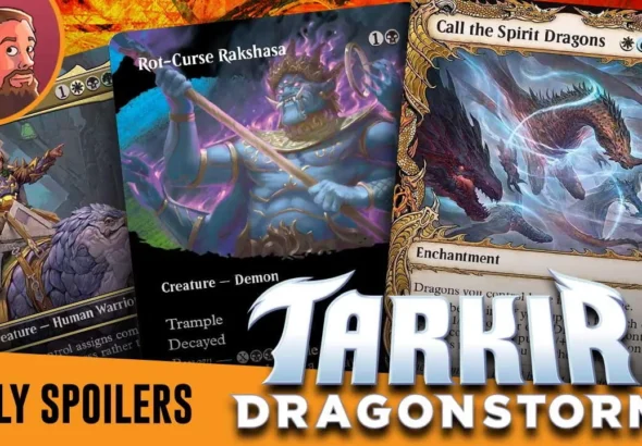 Tarkir: Dragonstorm Spoilers — March 22-24 | Two-mana 5/5 Demon, Five Color Dragon Wincon, Abzan Precon!