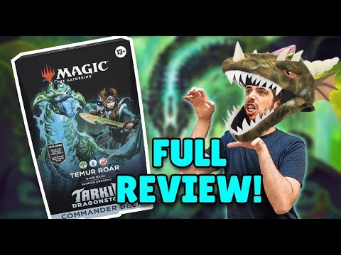 THE DRAGON PRECON IS HERE! Temur Roar Commander Deck Review! | Tarkir Dragonstorm MTG