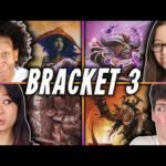 Bracket 3 Magic with MTGNerdGirl and Joe Johnson! Sythis vs Edgar vs Gut vs Magar | Deckmasters #3