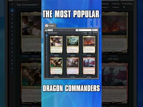 The Most Popular Dragon Commanders #mtg  #commander #edh