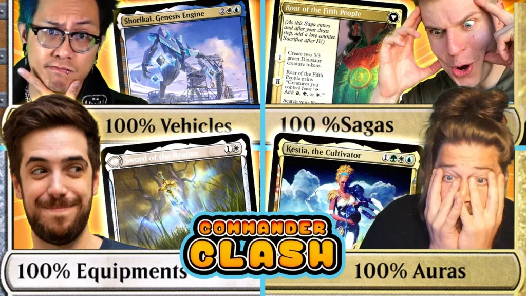 100% Equipment vs 100% Vehicles vs 100% Sagas vs 100% Auras | Commander Clash S18 E9