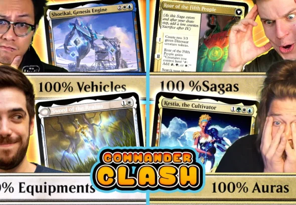 100% Equipment vs 100% Vehicles vs 100% Sagas vs 100% Auras | Commander Clash S18 E9