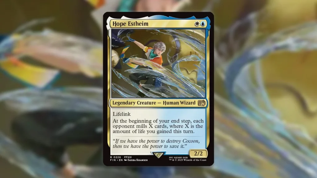 Final Fantasy MTG Legend Blends Mill and Life Gain Themes Together