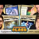 100% Equipments Vs. 100% Vehicles Vs 100% Sagas Vs. 100% Auras | Commander Clash S18 E9