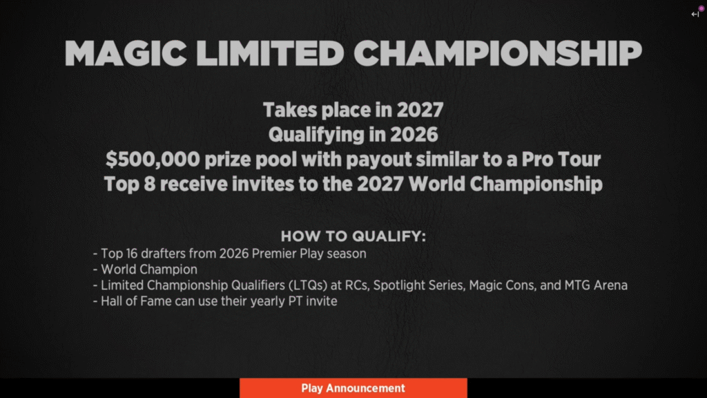 WeeklyMTG Announces 2027 Limited Championship, Updates To Commander Brackets