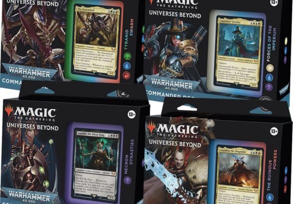 Magic Confirms Limited Reprinting Of Universes Beyond: Warhammer 40K Commander Precons