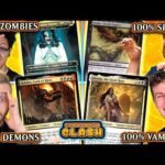 100% Zombies vs. 100% Vampires vs. 100% Demons vs. 100% Spirits | Commander Clash