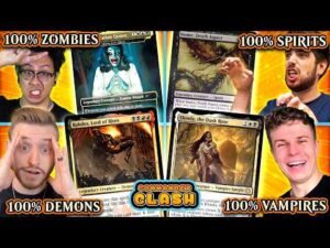 100% Zombies vs. 100% Vampires vs. 100% Demons vs. 100% Spirits | Commander Clash